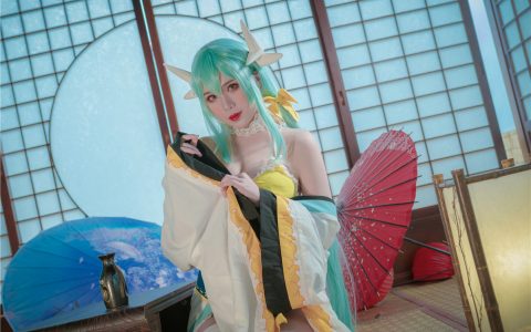 [Cosplay][8K]羊大真人 - 清姬泳装 Kiyohime Swimsuit