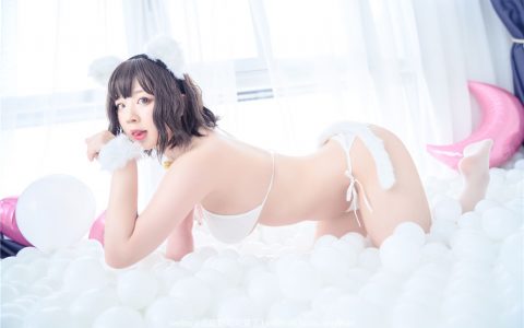 [Cosplay][8K]皮皮奶可可爱了啦 NO.024 白猫 Sexy White Kitten