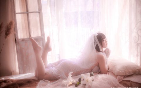 [Cosplay][8K]皮皮奶可可爱了啦 NO.027 朦胧婚纱 Wedding Dress