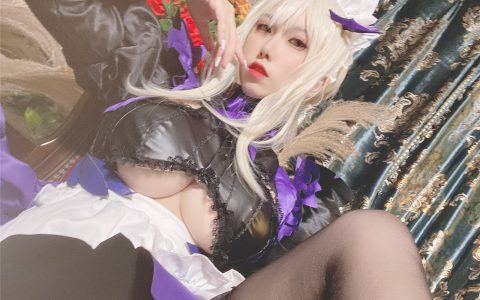 [Cosplay][8K]芋圆侑子 NO.017 黑枪呆女仆自拍 Fate Artoria Pendragon