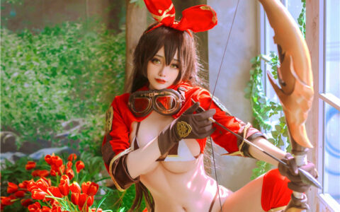 [Cosplay][8K]Byoru NO.28 Genshin Impact Amber